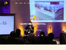 Tablet Screenshot of mainesciencefestival.org